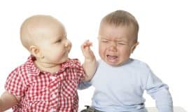 Fighting the Good Fight - bullying article - 2 babies, one crying, one hitting