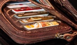 wallet full of credit cards